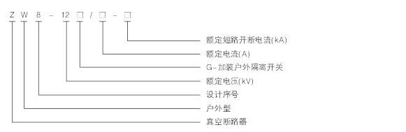 真空断路器型号说明